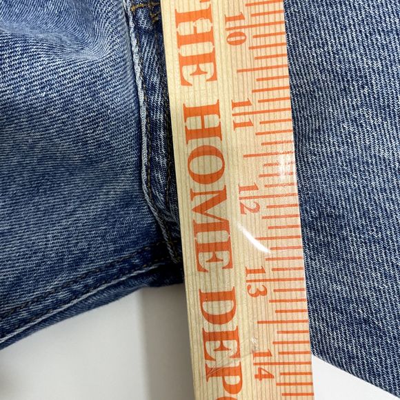 AGOLDE 90s Pinch Waist Distressed High Rise Straight Leg Jeans US 34 NWT - Picture 14 of 16